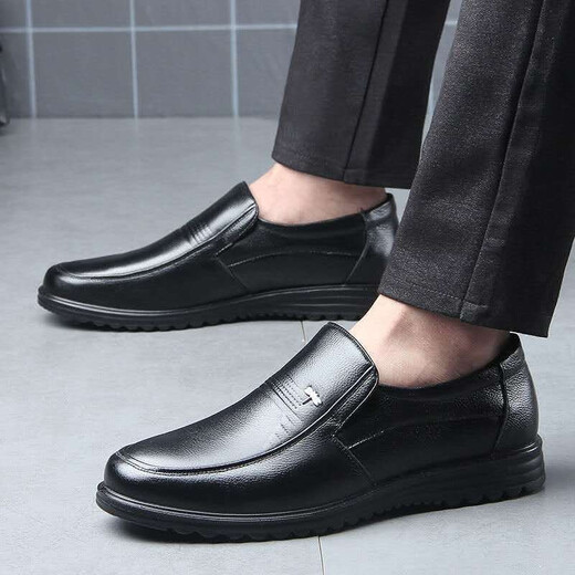 Dragonfly Marke [100% volle Kuhwahnsinns] Herrenlederschuhe Business Casual Echtes Leder nicht rutschfest