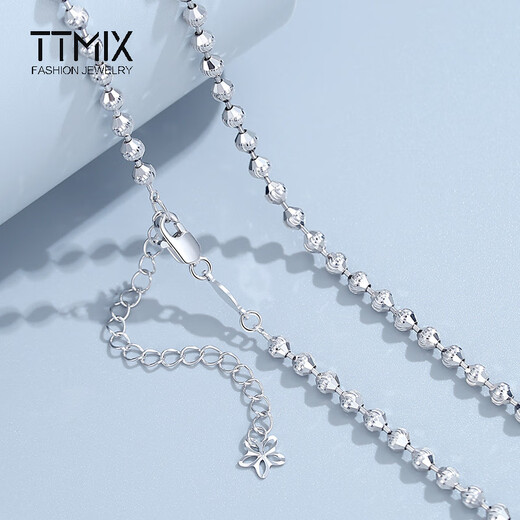 TTMIX platinum necklace women's pt950 sparkling bead star chain platinum chain fashion clavicle chain custom deposit please contact customer service for details