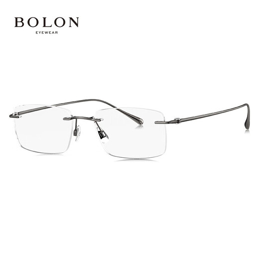 Tyrannosaurus (BOLON) myopia glasses frame new frameless optical frame titanium BT1609 can be equipped with Eslior Zeiss lens B10-carbon gun