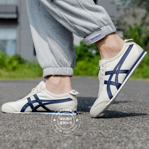 Onitsuka Tiger鬼冢虎男鞋女鞋25夏MEXICO运动鞋舒适透气休闲鞋一脚穿帆布鞋男女 1183A360-205 39.5