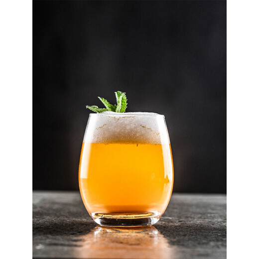 Xinyue Cocktail Cup Bar Colin Cup Mojito Cup Creative Mixing Crystal Glass Internet Celebrity Set Cup High Wave Cup Tall Style-350mL 2 Pack