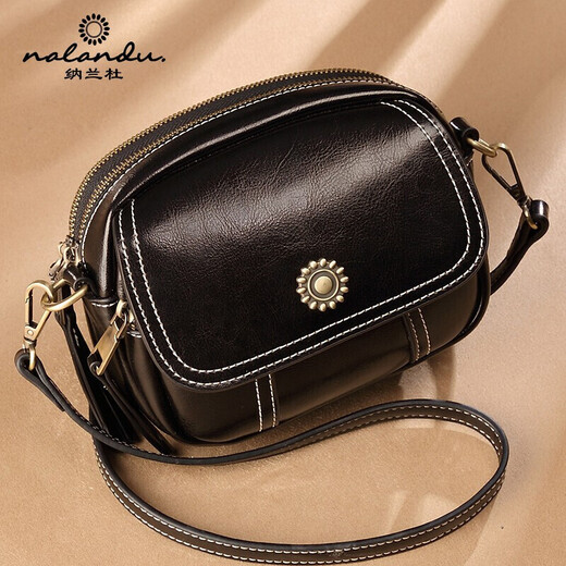 Nalandu Bag Women's Bag Shoulder Bag Small Round Bag Crossbody Bag Light Luxury High-end High-end Sense Gift for Girlfriend's Birthday Gift