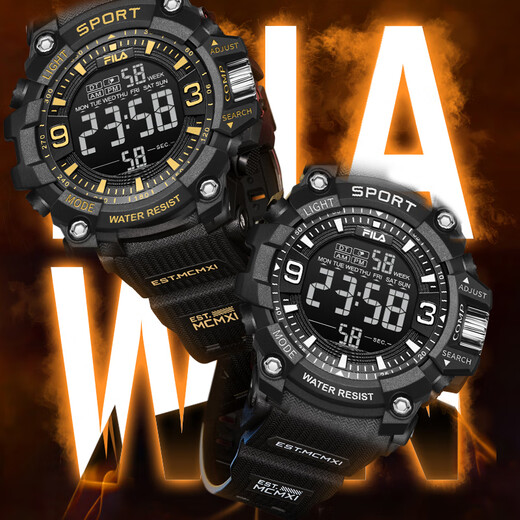 FILA electronic watch luminous middle school student exam watch New Year gift sports waterproof watch 6564-006