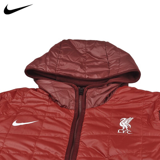 Nike (NIKE) Tianlang Football Nike Paris Liverpool Barcelona Short Warm Hooded Jacket Cotton Clothes Men's DM0609-010 Liverpool DM0608-677 2XL