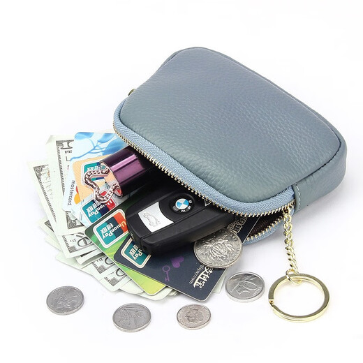 Zhennishi Frauen kleiner Brieftaschen Frauenmünzen Brieftasche Mini Coin Wallet Geldbeutel Reißverschluss Brieftasche Top -Schicht Cowide Key Bag Wein rot