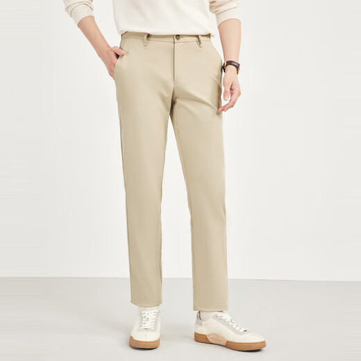 
Seven Wolf [machine washable and free of ironing] casual pants for men new style fashionable anti-wrinkle easy to handle straight men's long pants for men 701 (khaki) 36