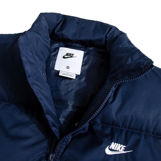 Nike (NIKE) cotton jacket men's autumn new outdoor running suit windproof and warm vest vest jacket FB7374-410 Navy Blue XL