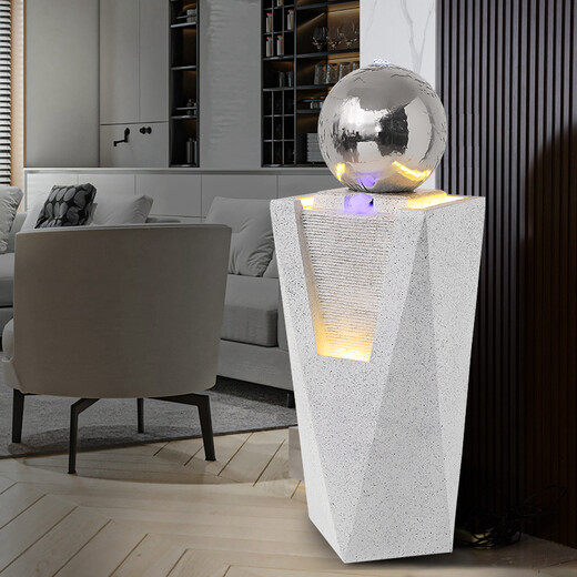 Shuiduyanyun modernes Licht Luxus fließendes Wasser und Wohlstand Ornamente Wohnzimmer und Büro Einfaches bodenhöflicher Windmühlen-Wasser Polo Rad Brunnen Zirkulation Wasseransicht 9906a gelbes Licht 39*39*118