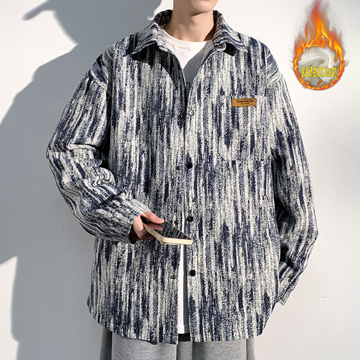 Liangzi Fatty Gran de tamaño grande Juque de mezclilla Menora y otoño Béisbol de primavera y otoño Béisbol de moda Chaqueta de mezclilla de tamaño de gran tamaño