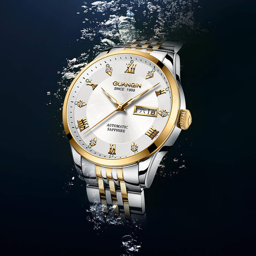 GUANQIN watches men's mechanical watches Swiss certified fully automatic business watches top ten brands waterproof multi-functional men's watches