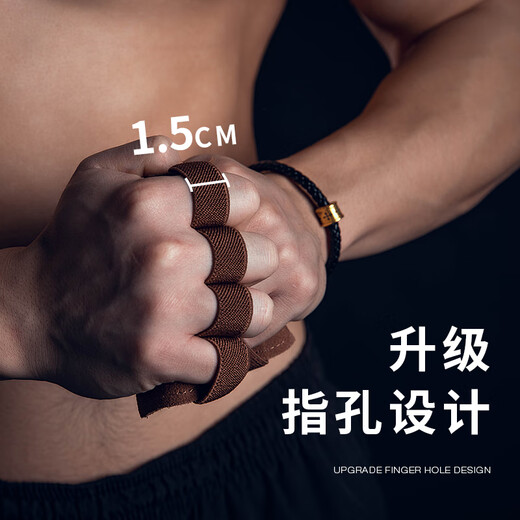 劳拉之星0732健身手套男撸铁单杠硬拉助力带引体向上防滑防起茧护掌 半指牛皮护掌 [双支装] 均码