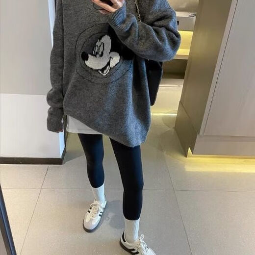 Direction simple Dongguan Dalang Pullage de style lazy de longueur lâche pour les femmes 2024 Hiver Nouvel Version coréenne Pilor d'épaississement de Donald Donald Donald Y9855 S