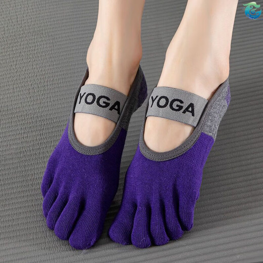 Milan yoga shoes five-finger non-slip new summer dance fitness socks indoor Pilates calyx Pei Dang Ke Ke Ke Ma red 1 pair