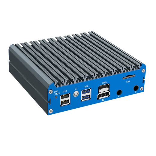 倍控G48 N5105多网口四核软路由嵌入式工业电脑物联网主机X86开发板准系统4G通信SIM卡槽n6210 8G内存+256G固态 G48蓝色面板-N5105四网卡i226