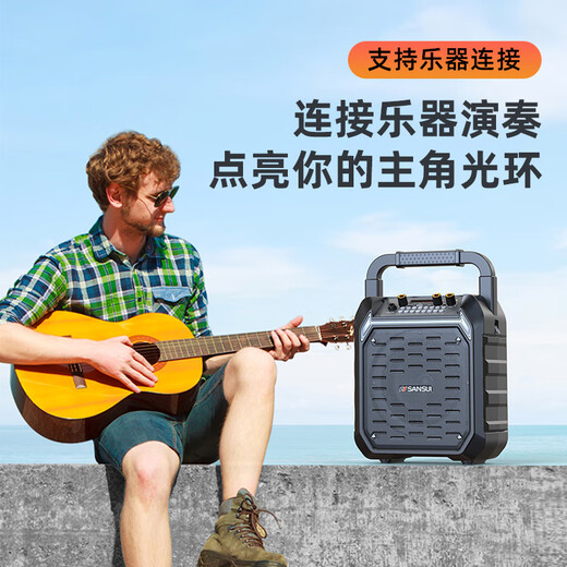 Shanshui (Sansui) G50 Беспроводной беспроводной динамик Bluetooth Audio Amplifier All-in-One Новый портативный K Singer Portable Outdoor Small Home Home High-Close Square Dance Subwoofer G50 [Supreme Version] Double Mic 6,5-дюймовый Subwoofer