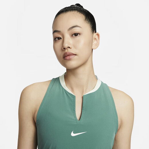 Nike Tennis Uniform French Open Wimbledon Frauen 2024 Frühling und Sommer Neues Tennis T-Shirt Kleid Schnell trocken DX1428-361 Mint Green Kleid French Open Model S
