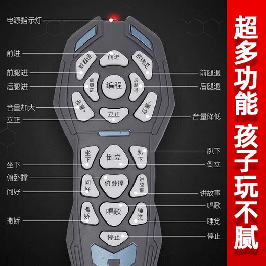 ToyleFun intelligent machine dog remote control children's toy programming dog walking stunts boy electronic mechanical dog upgraded remote control + voice command official standard [rechargeable battery]