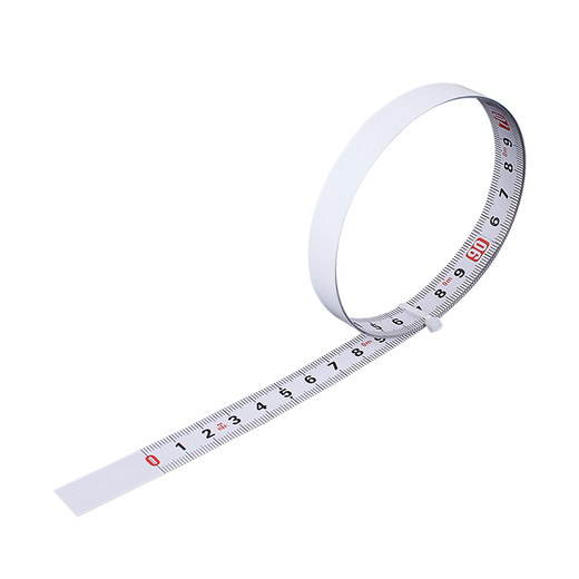 Adhesive ruler can be attached to the ruler scale strip with adhesive tape, stainless steel metal middle table saw self-adhesive ruler, white wear-resistant paint 13MM, forward 08 meters