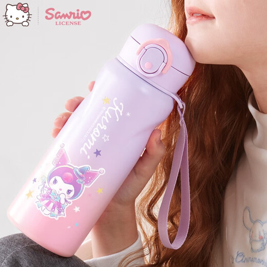 Hello Kitty库洛米儿童保温杯女孩上学幼儿园食品级316直饮水壶杯子 玉桂狗480ml  6629