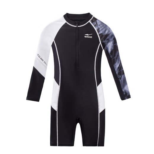 Hongxing Erke (ERKE) children's swimsuit, boy's sun protection one-piece swimsuit, breathable and comfortable hot spring swimsuit for small, medium and large children
