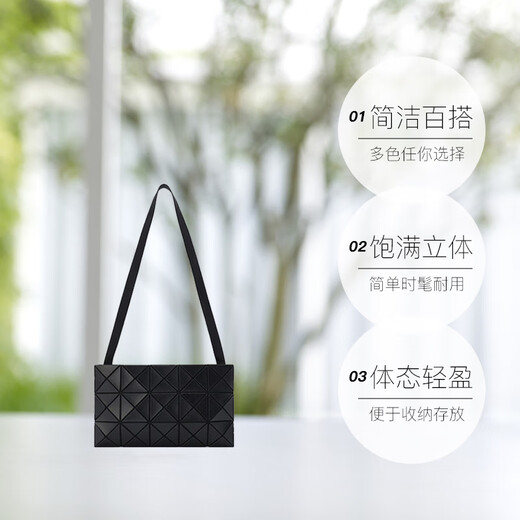 Isseymiyake Miyake Issue [Brand Direct Supply] Diamond Small Small Sac Sac à une épaule BAG COSTBOCK POUR FEMMES BLACK AG687 16