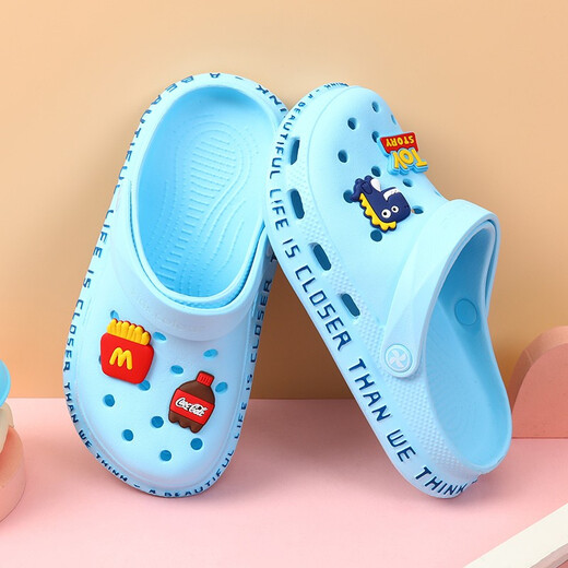Shinku Boys Pantoffeln Sommer weicher Sohle Nonflip Children's Hole Schuhe