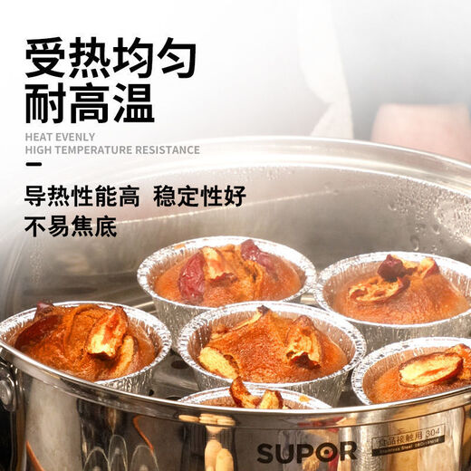 Zinnfolie Tasse Haarkuchenform verdickte Aluminiumfolie gedämpfte Kuchenbasis Stütze Törtchen Backofen gedämpfter Kuchen Blech Folie Tasse Einwegs gedämpfter Kuchenform 14081#100 Stück/Pack (mittel)