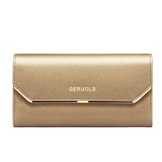 Kangaroo (KANGAROO) 2024 New Wallet Women's Long Genuine Leather Large Capacity Wallet Clutch Women's Genuine Cowhide Mobile Phone Cover Rich Red - Upgraded - Anti-Theft Brush Version