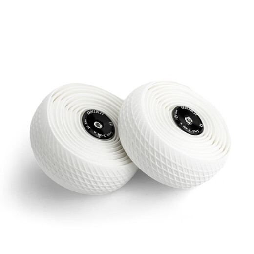 ONIRII road bike silicone handlebar belt bicycle handlebar wrapping belt anti-sweat, non-slip, breathable and wear-resistant white