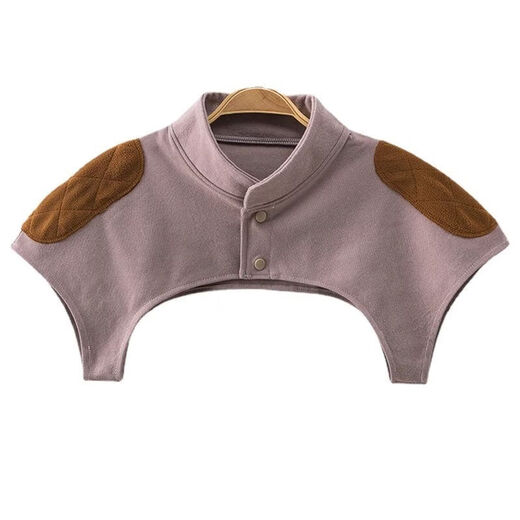 DeRong Shoulder Warm Shoulder Pads for Men and Women during Confinement, Neck and Shoulder Fever, Prevent Cold for Middle-aged and Elderly Cervical Spine in Four Seasons, DeRong Collar Model-Wine Red Rice Dumpling, Double Warmth L (120-140Jin Jin is equal to 0.5kg) 呺