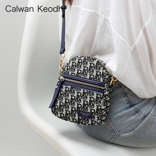 CALWAN KEODH手机包包女包新款2025百搭轻奢单肩斜挎包小众生日圣诞礼物送女友 【宝蓝色】洋气小包实用走心女生闺蜜