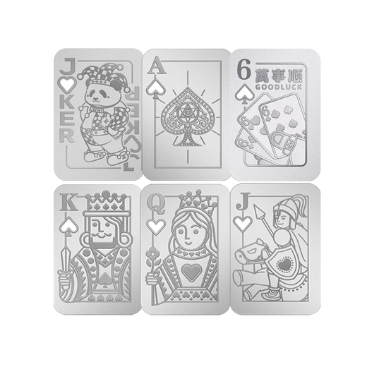 Tianxinyang pure silver 999/silver bar playing card J 10 grams can be worn
