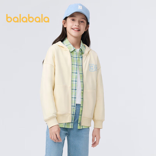 Balabala Children's Veste Boys Boys Medium et Grand Vêtements de printemps pour enfants Sports Sports Sweat-shirt à la fermeture à glissière 208124105206