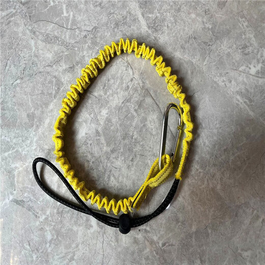 Customized nylon safety rope for high-altitude work tools, anti-fall safety rope tool, anti-fall rope, high-altitude anti-falling hand rope, black without wrist guard