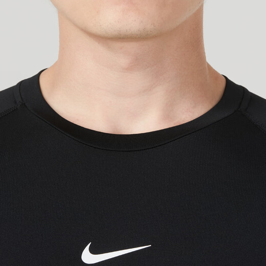 耐克（NIKE）短袖T恤男2025夏季新款运动服快干休闲上衣健身服跑步训练紧身衣 黑色/DRI-FIT快干 L