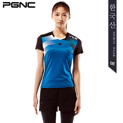 PGNC佩极酷羽毛球服新款韩国运动服FST583春夏季男女短袖速干透气 女套装FST-683+FTP-244 S