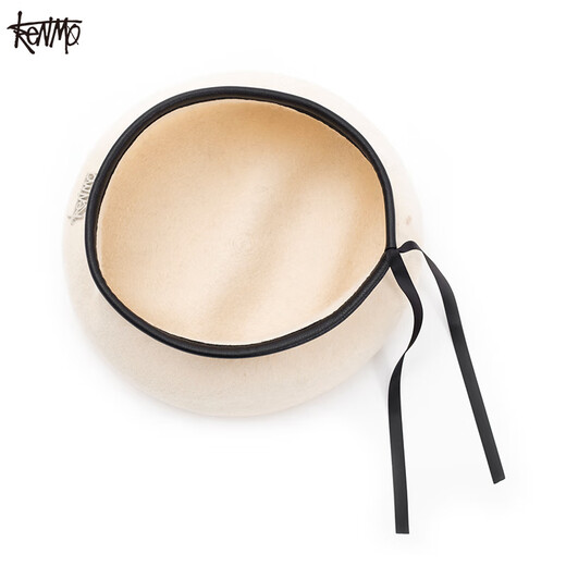 Kenmer beret, French painter's hat, reverse forward hat for men and women, versatile gift, off-white, one size fits all
