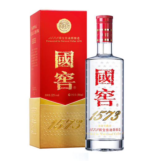 Luzhou Laojiao Guojiao 1573 Strong fragrance liquor 52 degrees 500ml single bottle (stopped randomly in year)
