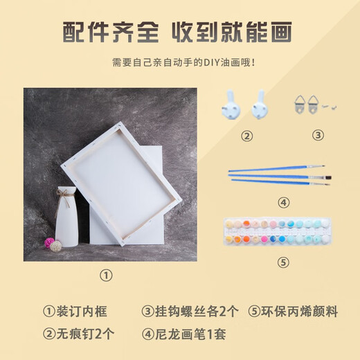 Wohlstandes chinesisches Glauben an rotes digitales Ölgemälde DIY Nationalfeiertag handbemalte Malerei Füllung Acrylmalerei Aquarellmalerei D9276 Chinesische Traumölmalerei Set (innerer Rahmen + Pinsel + Pigment) + 40*40
