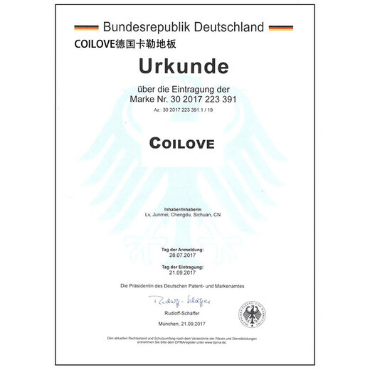Coilove Deutsch kal Boden laminiertes Wohnzimmer Schlafzimmer Bodenheizung umweltfreundlich zusammengesetzter wasserdichte Verschleiß-resistenter einfacher Holzboden Allround Guardian Serie LS1369