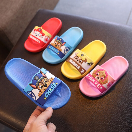 Paw Patrol Children's Slippers (PAW PATROL) Paw Patrol Children's Slippers Boys Baby Summer Children Indoor Shoes Home Sandals for Children and Middle-aged Children Bathing Anti-Slip Women's PW3103 Paw Patrol Dark Blue Soles Archie 18 Inner Length 18cm 190 Codes (Suitable for Codes 28/29)