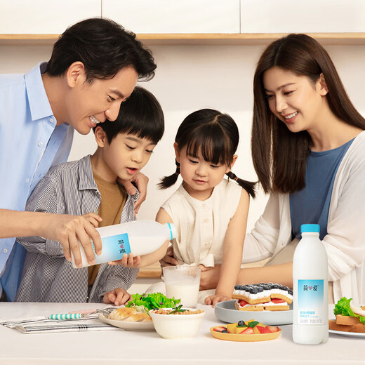 Jane Eyre original naked yogurt 1.08kg*1 bottle family vat yogurt raw milk fermentation lactic acid bacteria breakfast milk