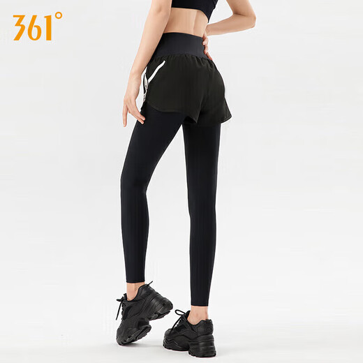 361 Sports Pants Set Women's Fitness Pants Fake Two-piece Yoga Pants Women's High Waist Hip Lift Slimming Yoga Wear Running