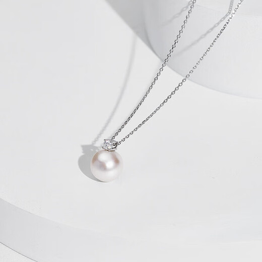 Princess of Tahiti pearl pendant 12-13mm 18K gold moissanite diamond pearl necklace jewelry for wife