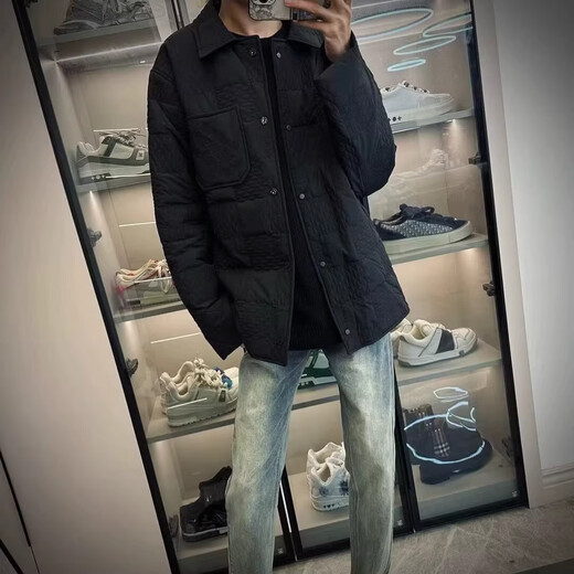 Yiran jeans hommes automne et hiver nouveau style rétro lavé lâche tendance marque élastique coupe slim petits pieds polyvalent décontracté pantalons longs pour hommes bleu L