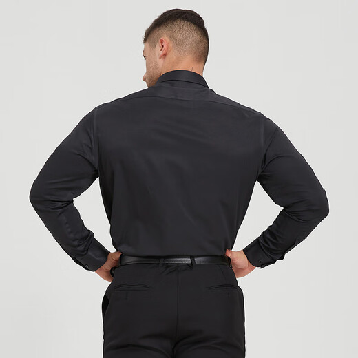 DIBINZE Camisa blanca de gran tamaño Hombres Manaje largo