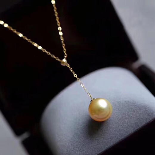Erli DIY accessories G18K gold Y-shaped adjustment necklace empty support pearl pendant clavicle set chain AU750 neck chain made K yellow special price regular Y-shaped adjustment chain