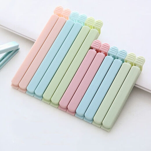 Enshousu kitchen food sealing clip strong sealing clip fresh-keeping clip plastic bag moisture-proof clip extended plastic sealing clip sealer moisture-proof thickened/large size 10 pieces