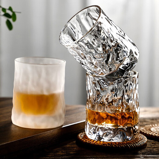 Ekaza Ting glass glacier whiskey beer wine glass XO liquor glass white wine glass water glass hotel household juice cup transparent style 1