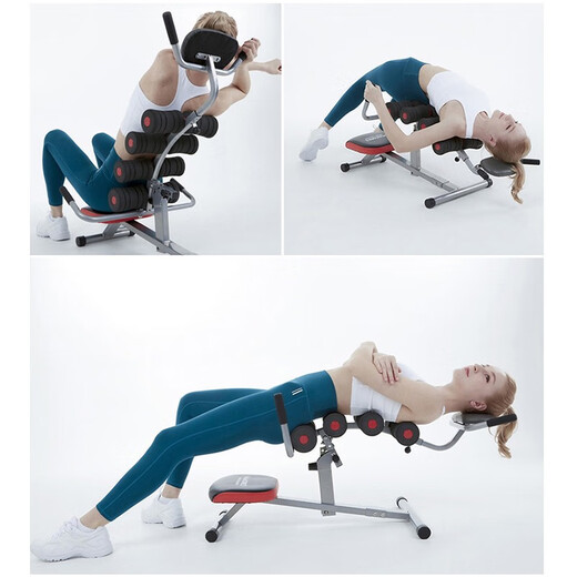 SEAN LEE lumbar spine relaxer home fitness inversion machine open back spine correction waist stretch relaxer inversion machine piano white